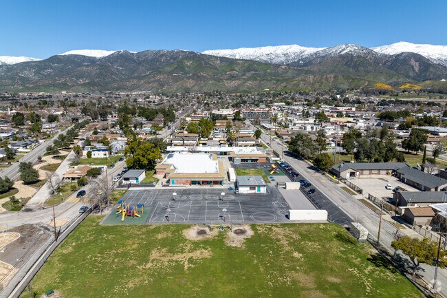 An overview of Golden Valley Middle in Arrowhead, San Bernardino.