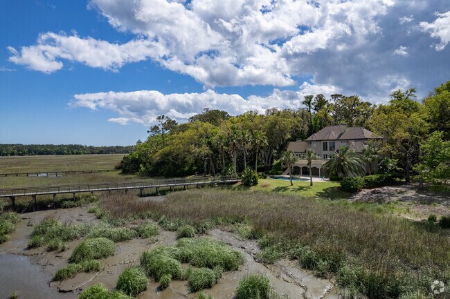 Hampton Point is known for its large waterfront estate homes.