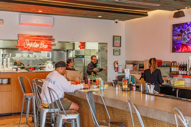 TJ Oyster bar is a local favorite for fresh seafood in Bonita.