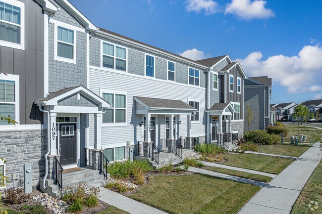 Downtown South Elgin features many recently constructed new traditional townhomes.