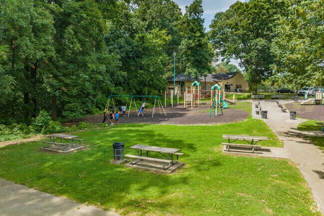 Swings and smiles at a playground in Fern Rock, Philadelphia.