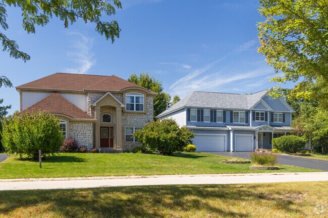 East Hawthorn Woods features several larger two-story single-family homes.