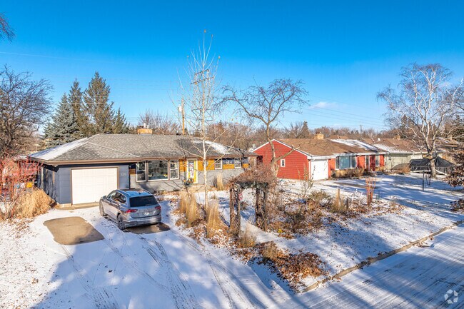 Choose a colorful ranch style home in the Hamline neighborhood.