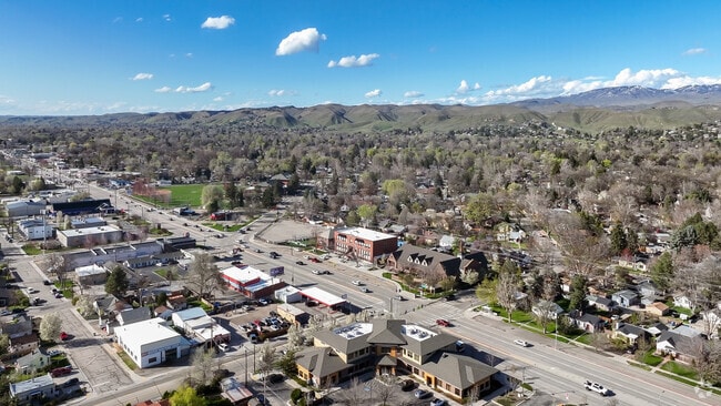 The Sunset neighborhood offers mature trees and verdant landscaping.