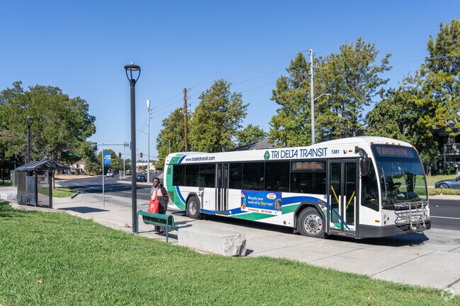 Busy buses run through Highland Meadows, connecting the community to the city and beyond.