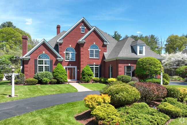Custom style homes with spacious lots line the streets of North Andover.