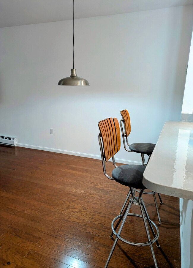 Large island in kitchen