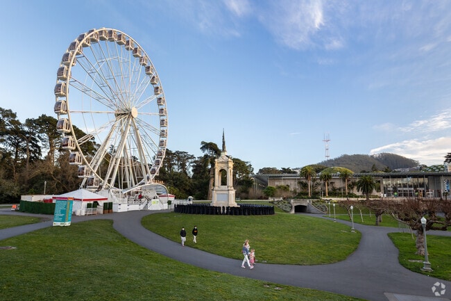 The Ferris Wheel is a classic part of the Golden Gate Park neighborhood.