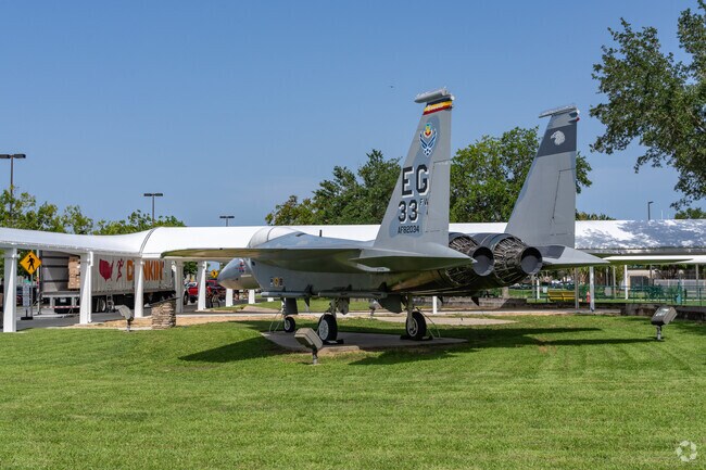 The Eglin AFB is located minutes away from Lake Lorraine.