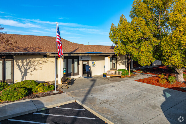 American flag flies high at Merryhill Elementary & Middle School.