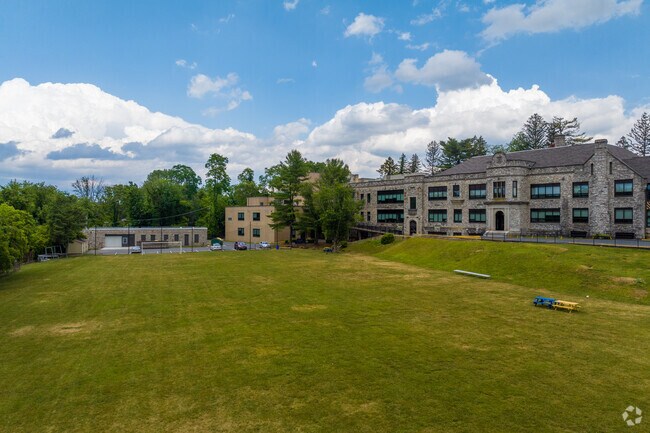 A look over the sports fields at Alexis I. DuPont Middle School.