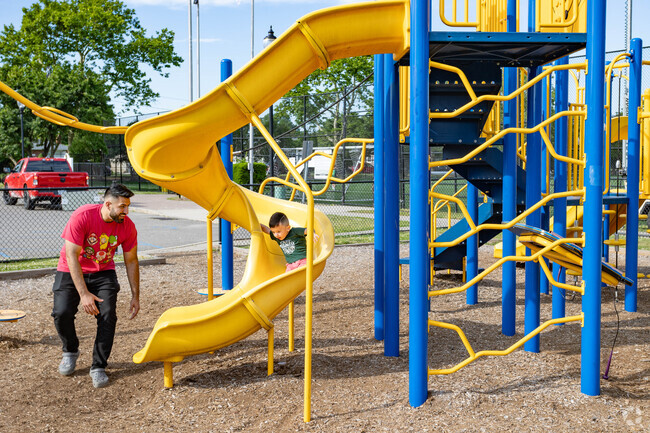 Kids and parents alike enjoy spending times in Cpl. Kevin Kolm Memorial Park in Hicksville.