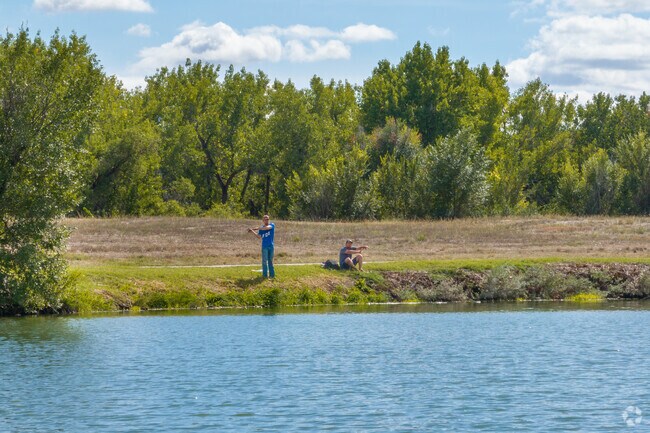 Go fishing in the summer at Riverside Park Lake in Evans.