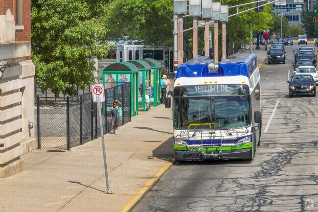 Public transportation can be found throughout Elkhart as a convenient way to travel.