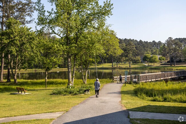 Tyrone residents enjoy the fresh air with their pets.