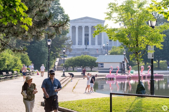Delaware Park near Upper West Side is one of the many Buffalo parks designed by Olmsted.