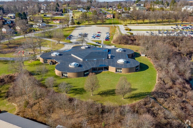 Nicely Elementary School is located in a quiet residential area.