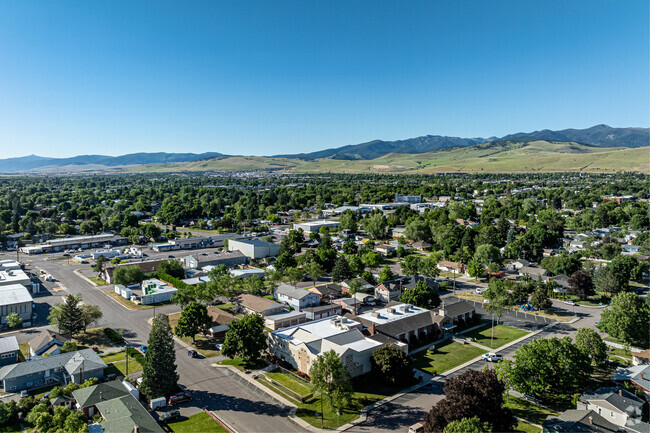 An aerial view of Christian Assembly Foursquare School in Missoula.