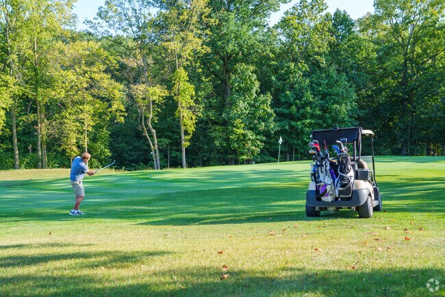Practice your pitching game while you play a round at Lafayette Country Club near Sawmill.