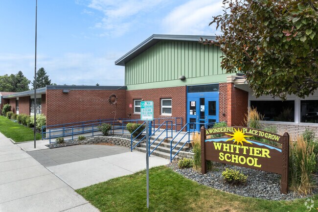 Whittier School serves students from PK-5th grade.