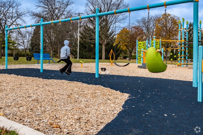 Vogel Park is a nice place to relax on the swing set.