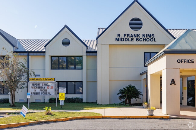 R Frank Nims Middle School is located on the south side of Tallahassee.