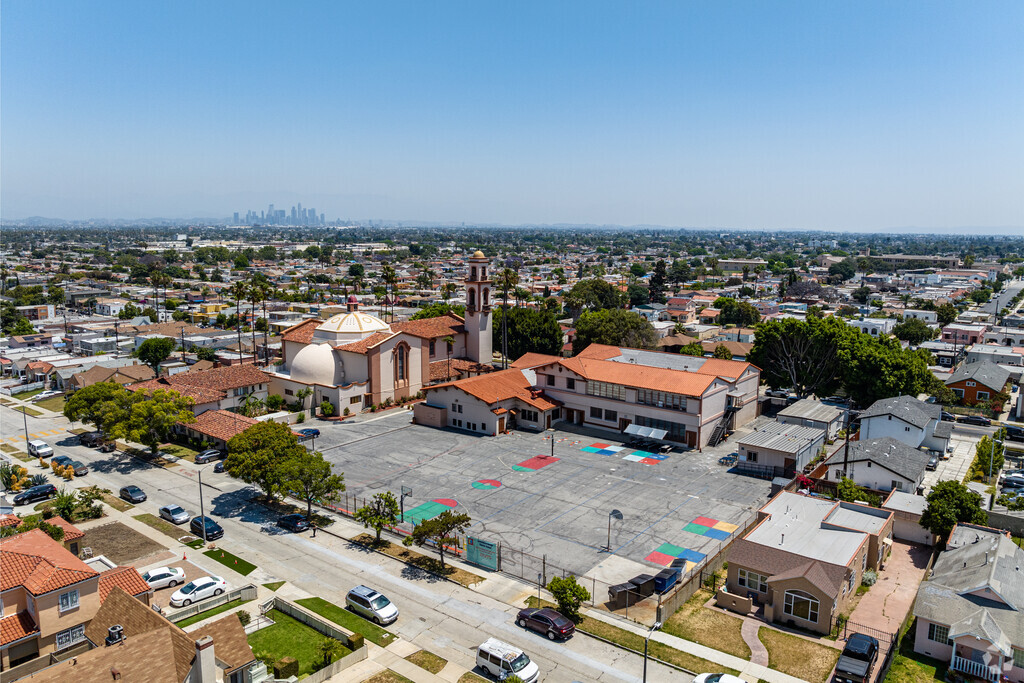 Learning by Design neighbors St. Anselm Catholic Church in Los Hyde Park, CA.
