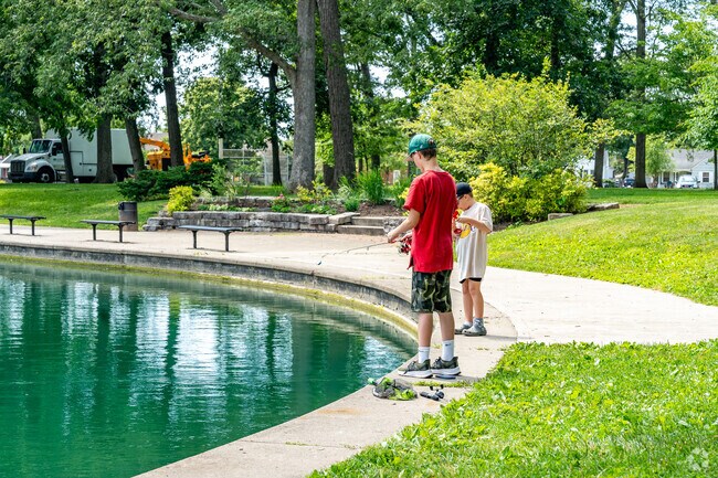 Westgate Park near Valleyview Heights features a stocked pond.