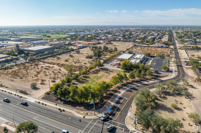 A bird's eye view of Heritage Academy Pinnacle K-8 in Glendale.
