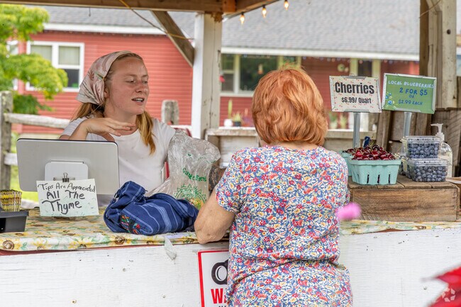 Nesco Residents can buy fresh produce at some of the many farm stands.