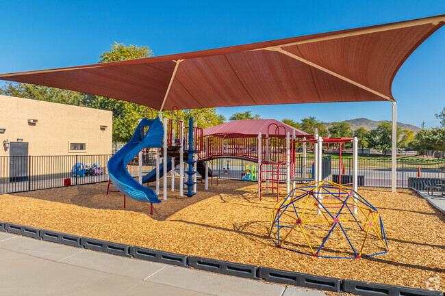 Exercise on the playground at Heritage Academy Pinnacle K-8 in Glendale.