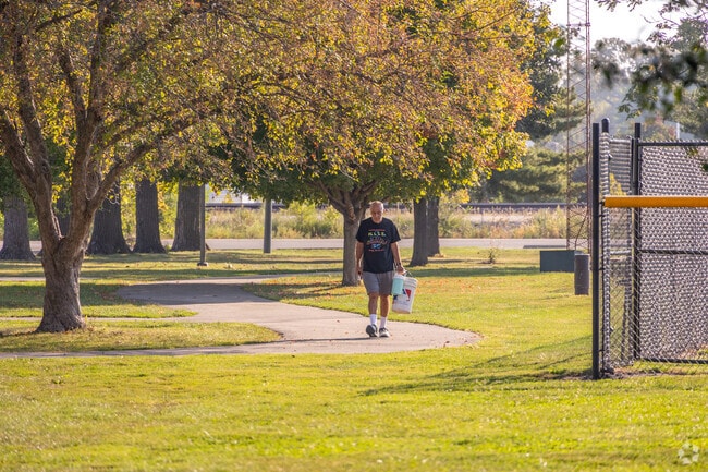Iles Park is full of walking paths and other recreational amenities.