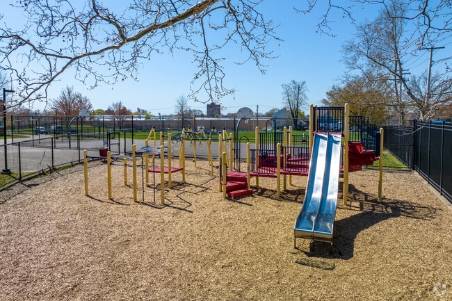 Kids can burn off energy on one of the school's multiple playgrounds.