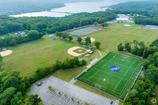 Cold Spring Harbor High School has a beautiful campus.
