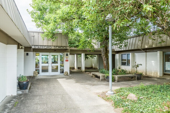 The Front Entrance  at Stafford Primary School.