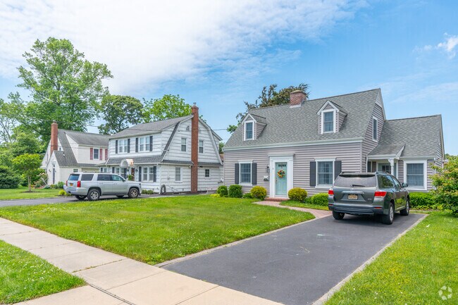 Cape Cods and Dutch Colonials line the streets of Sayville.