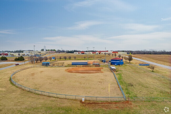 John K. Hubbard Elementary School offers big sport fields for children.