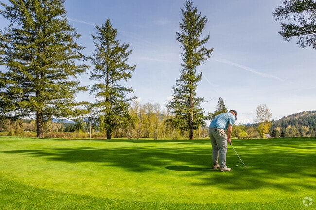 Snoqualmie Falls Golf Course is one of two stellar public courses near Fall City Orchard.