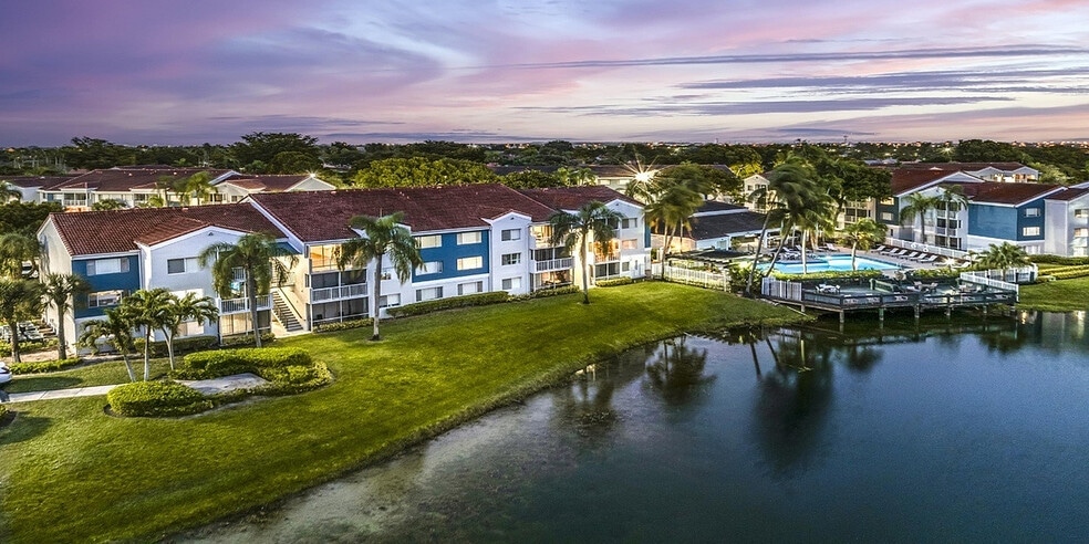 Night Ariel view with building exterior