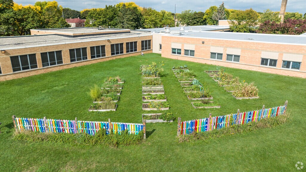 Fifty-Third Street School has it's own garden for student's to tend.