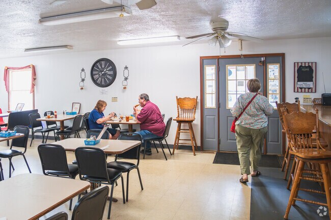 The Country Kitchen serves biscuits and gravy all day long to Lubeck residents.