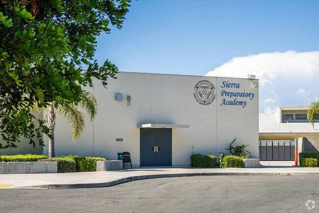 The Entrance to Sierra Preparatory Academy near Eastside Santa Ana.