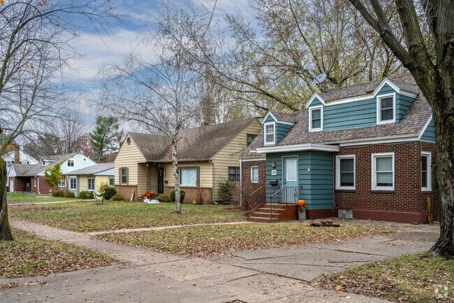 Many homes in East Hillside are surrounded by trees.