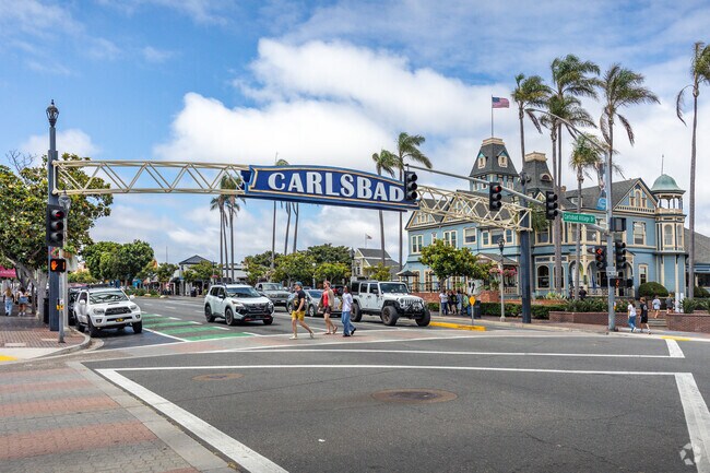 Enjoy an afternoon shopping and dining in Carlsbad Village near North Beach.