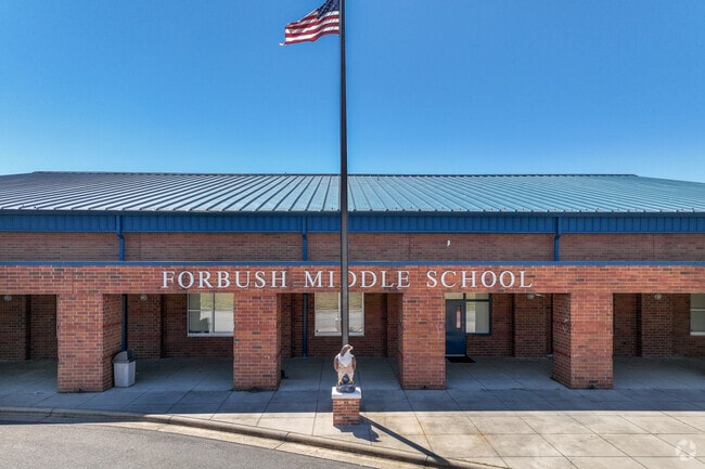 Forbush Middle School has a student-teacher ratio of 18 to 1.