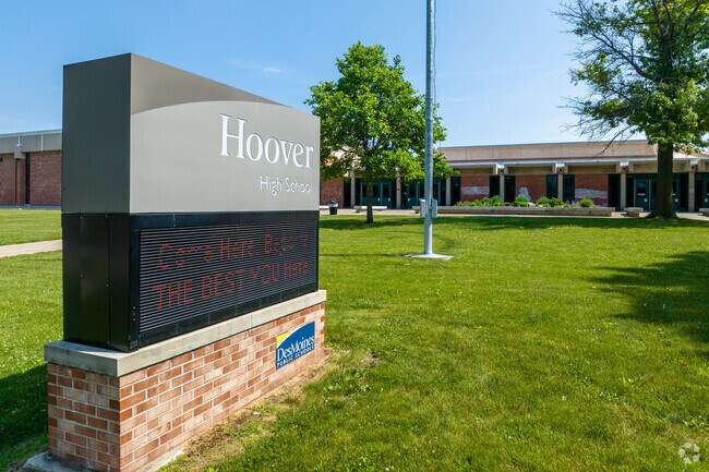 Hoover High School supports students from Beaverdale and nearby Des Moines communities.