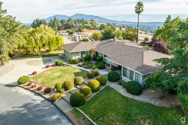 The stunning hillside views of Mount Diablo in the Cowell Terrace neighborhood.