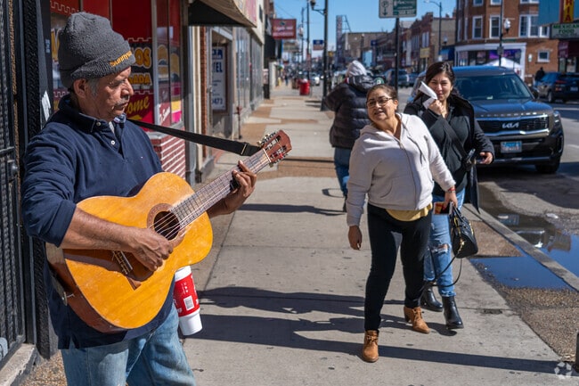 There are many talented street performers in Little Village.
