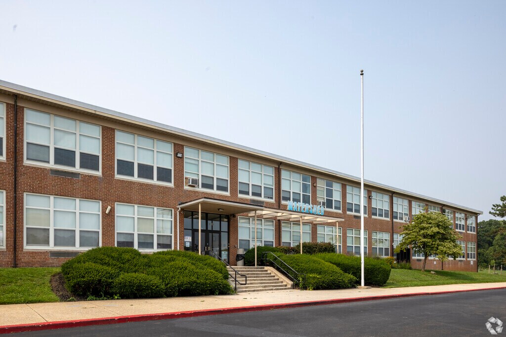 Watershed Public Charter School front entrance in Milford Mill.