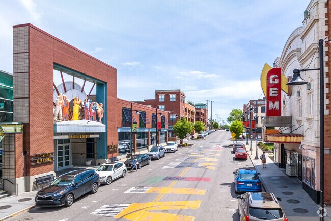 The 18th & Vine District is full of color and activities just minutes from Paseo West.